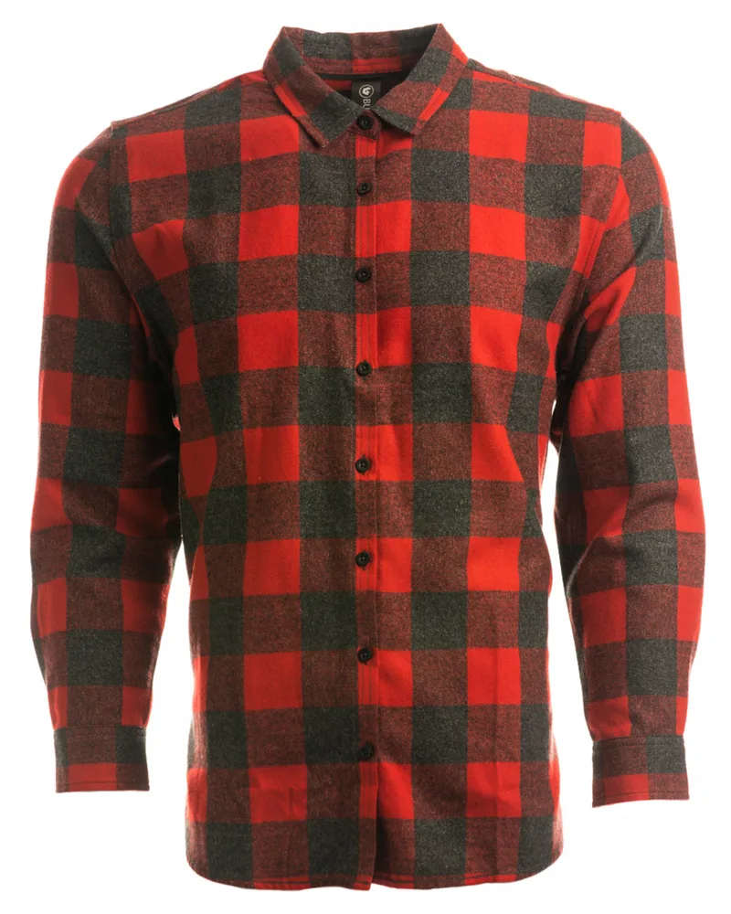 Burnside Ladies' Yarn-Dyed Long Sleeve Plaid Flannel Shirt view 6
