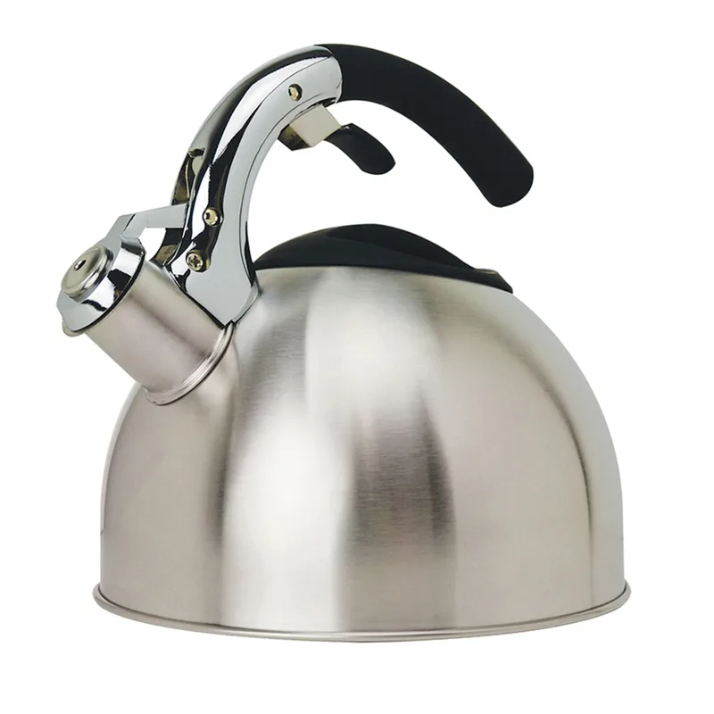 Primula 3 Qt Soft Grip Stainless Steel Whistling Kettle