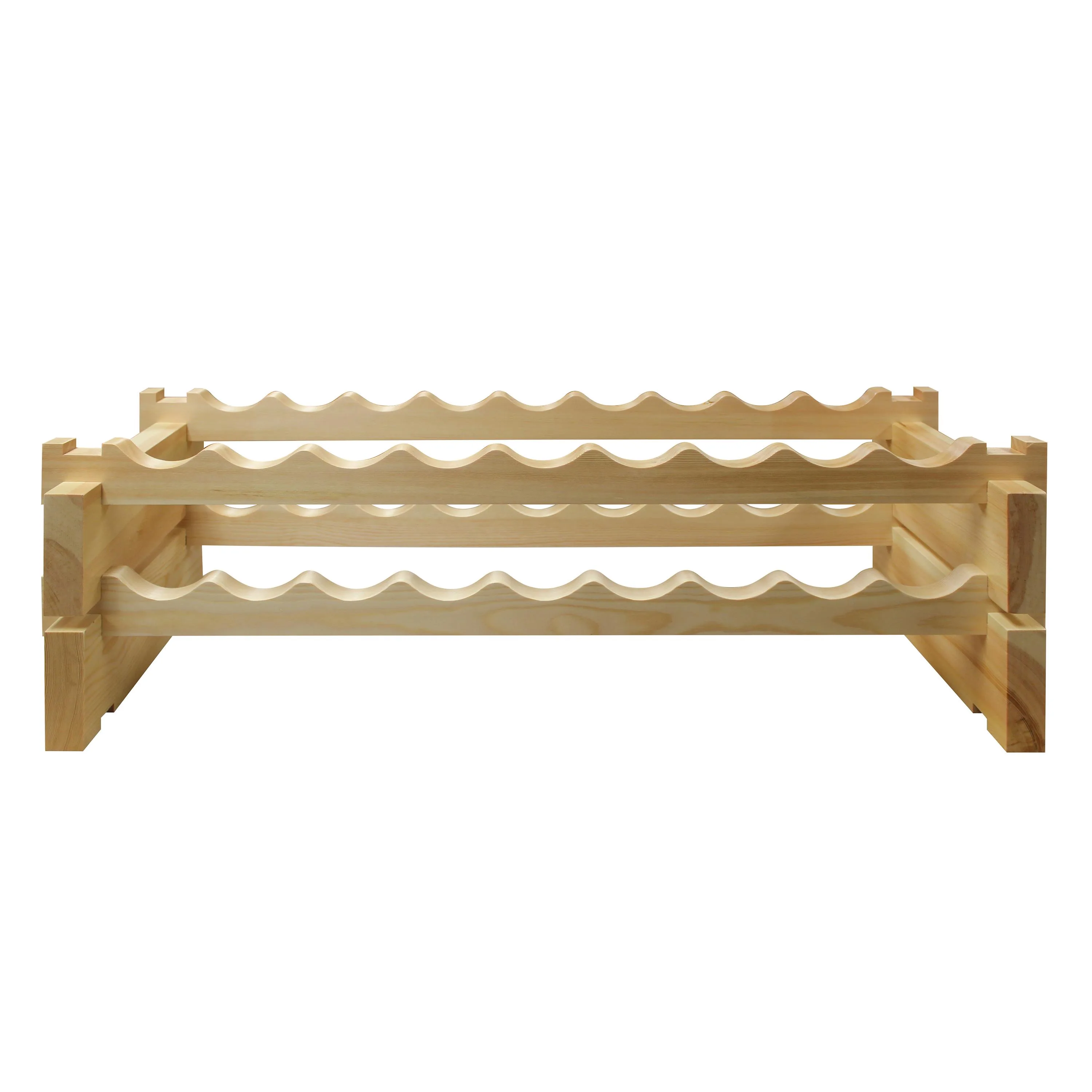 Legacy Vinotemp - 2X9 Bottle Modular Wine Rack - Natural