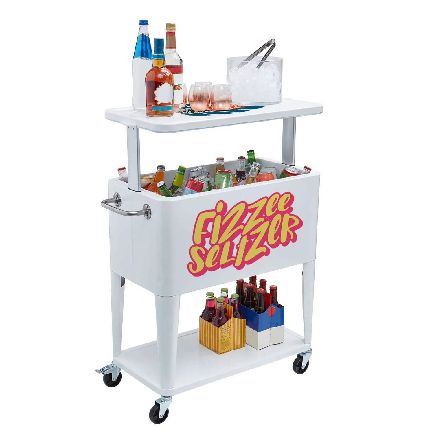 Raise the Bar Cooler, Front & Top Imprint view 3