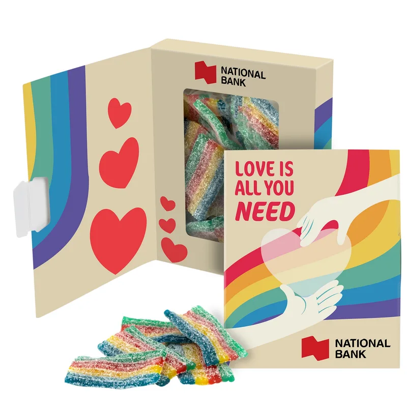 Book Window Box- Rainbow Belts