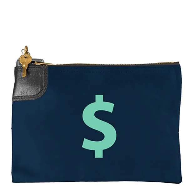 10.5"x9" Expanded Vinyl Bank Bag w/Standard Swing Lock view 2