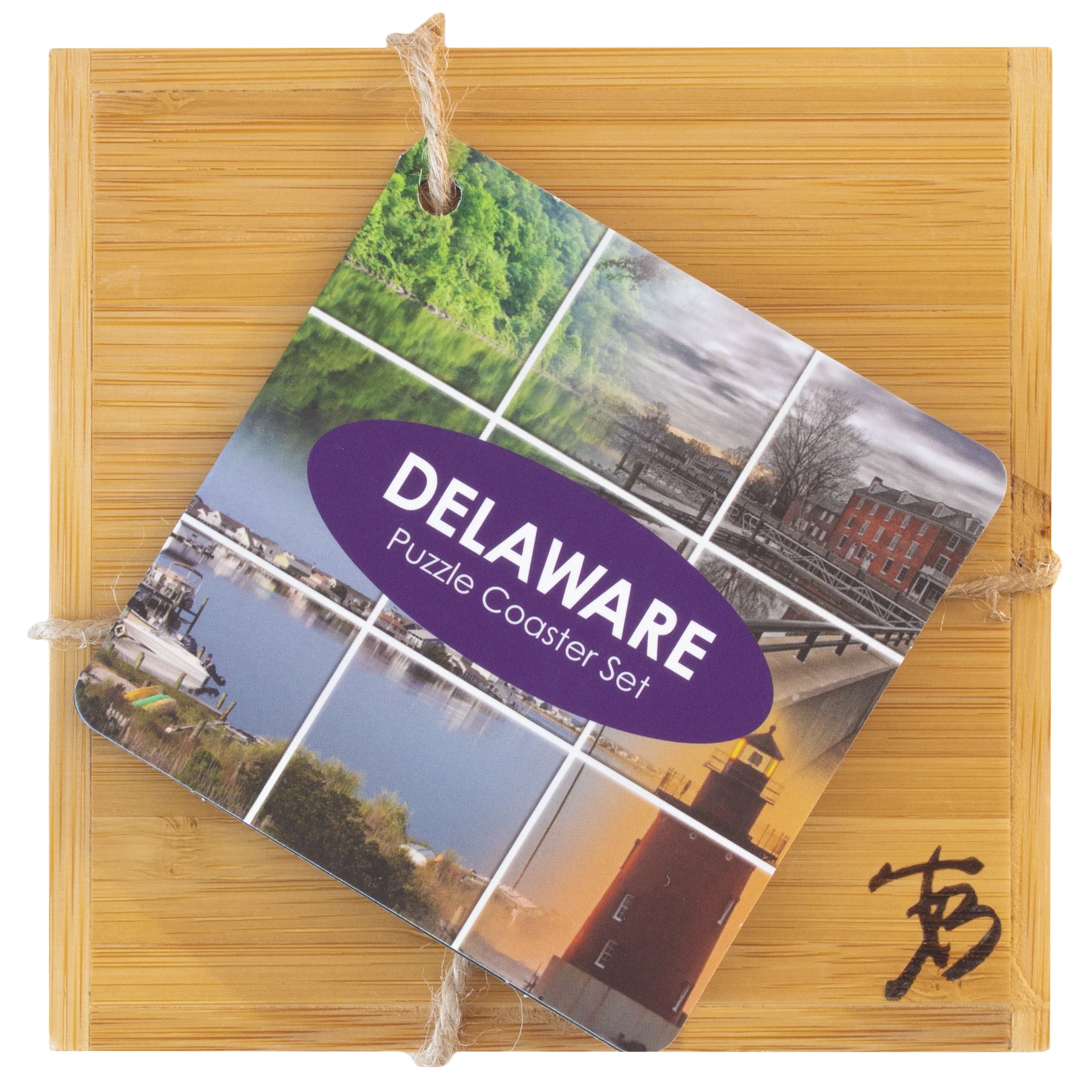Delaware Puzzle Coaster Set view 4