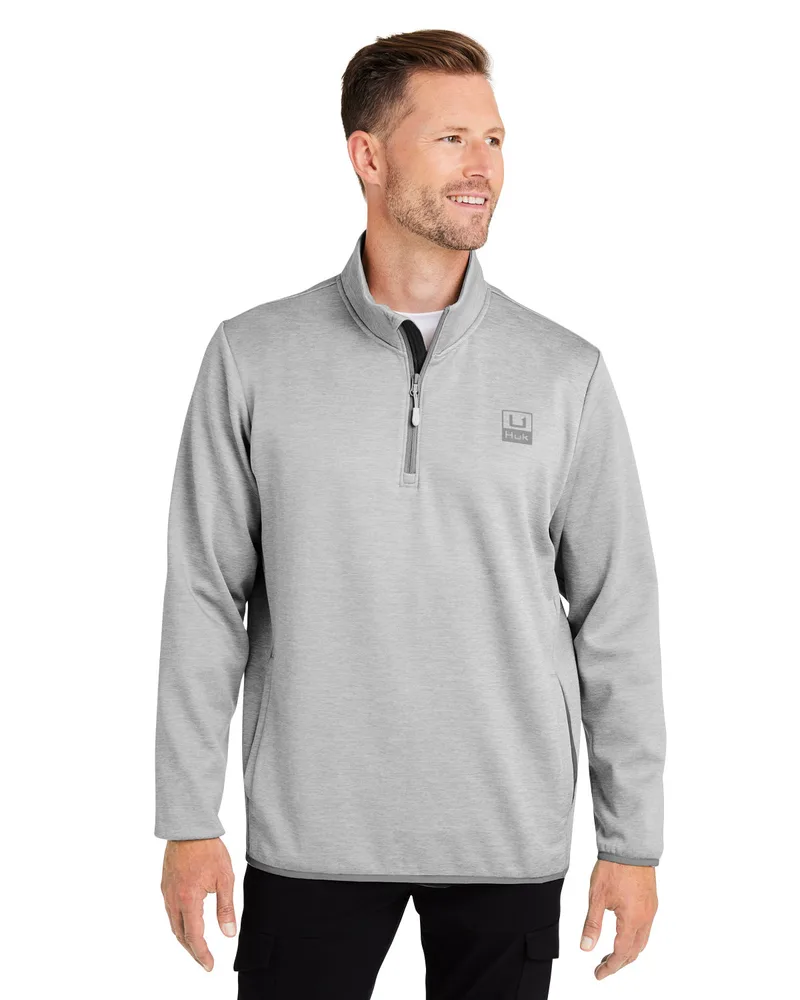 HUK® Men's Coldfront+ Quarter-Zip Pullover Sweatshirt