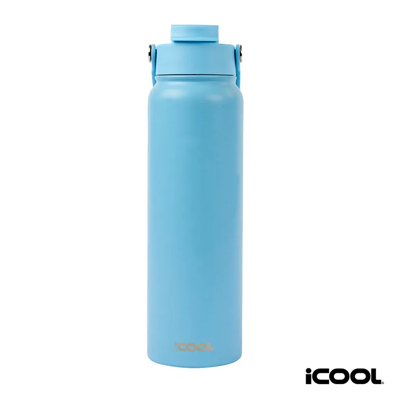 iCOOL Glenwood 35 oz. Double Wall, Recycled Stainless Steel Water Bottle view 4