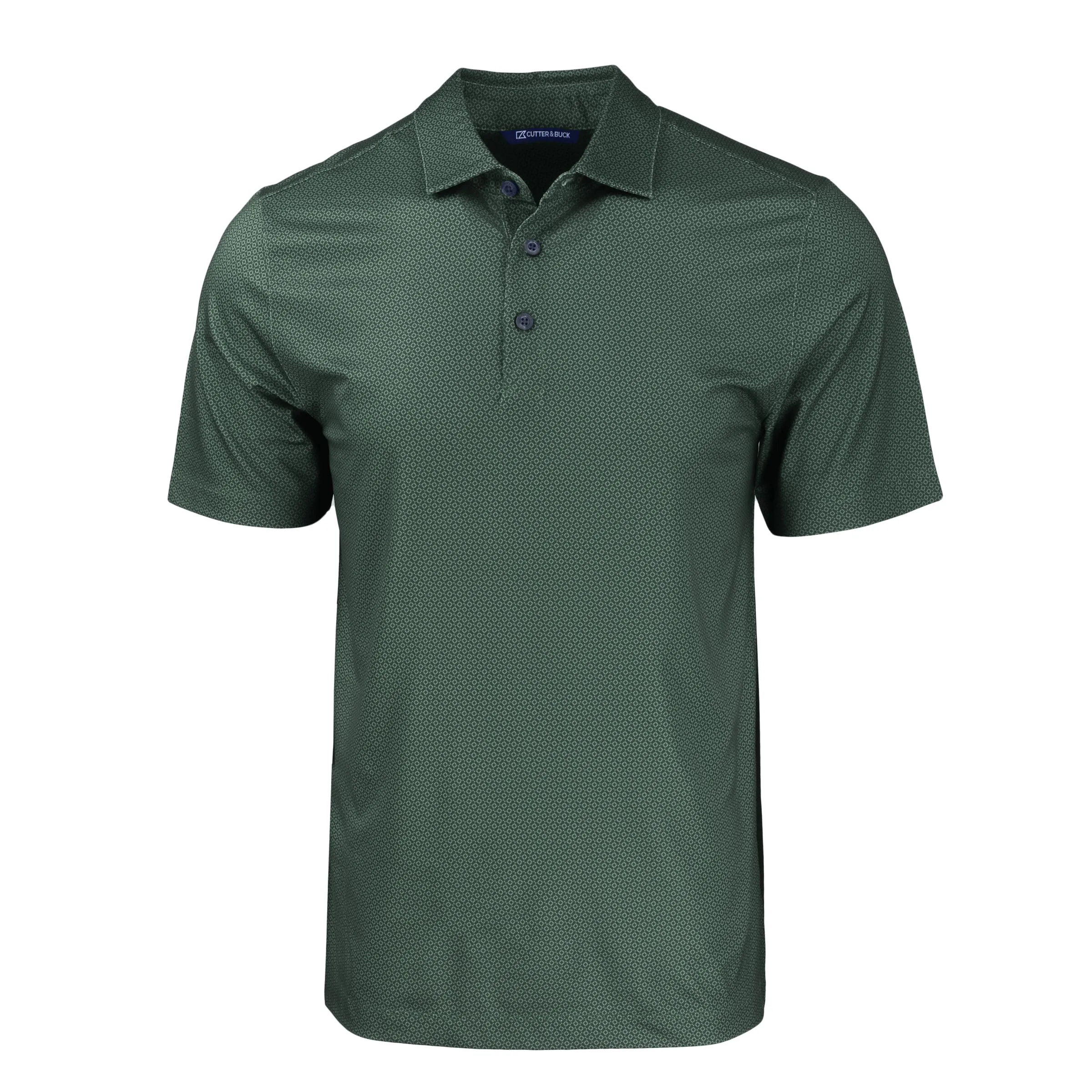 Cutter & Buck Pike Eco Tonal Geo Print Stretch Recycled Mens Polo view 7