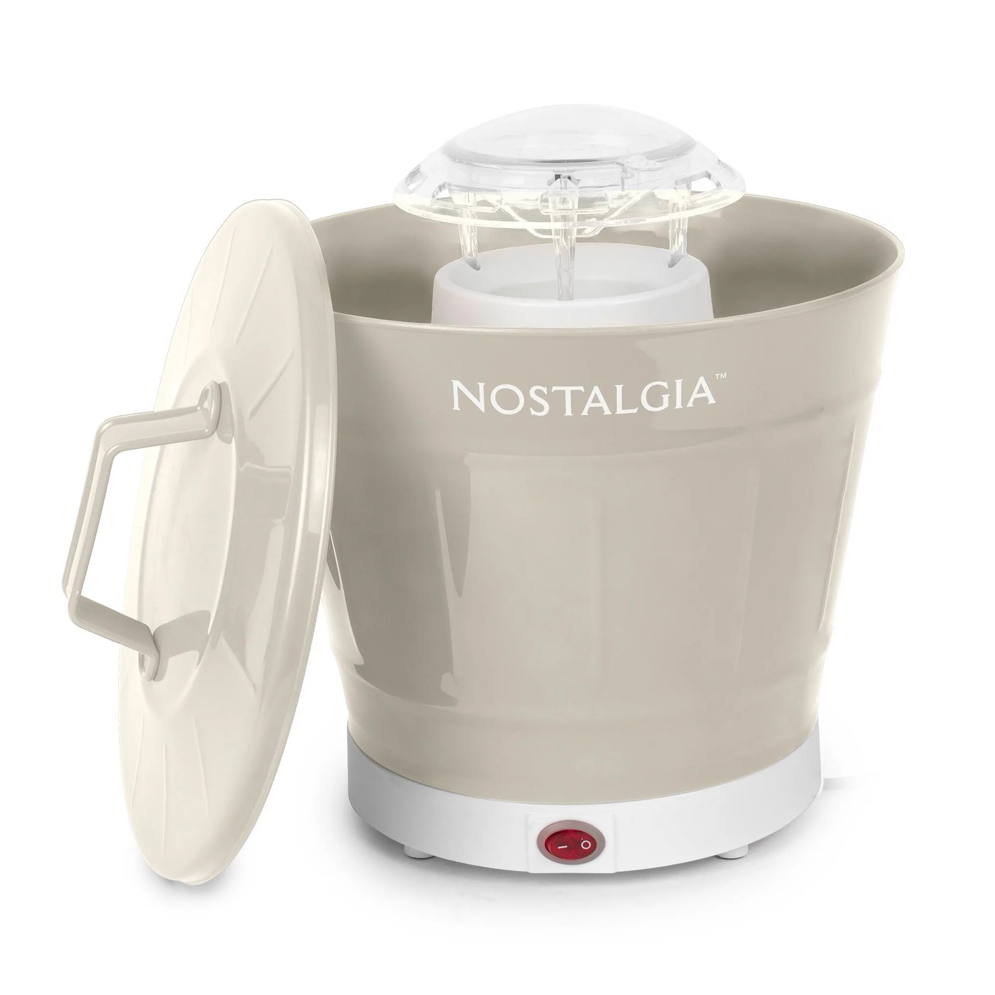 Nostalgia Hot Air Khaki Popcorn Maker & Bucket