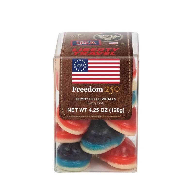 Freedom250- Short Acetate-Gummy Filled Whales view 3