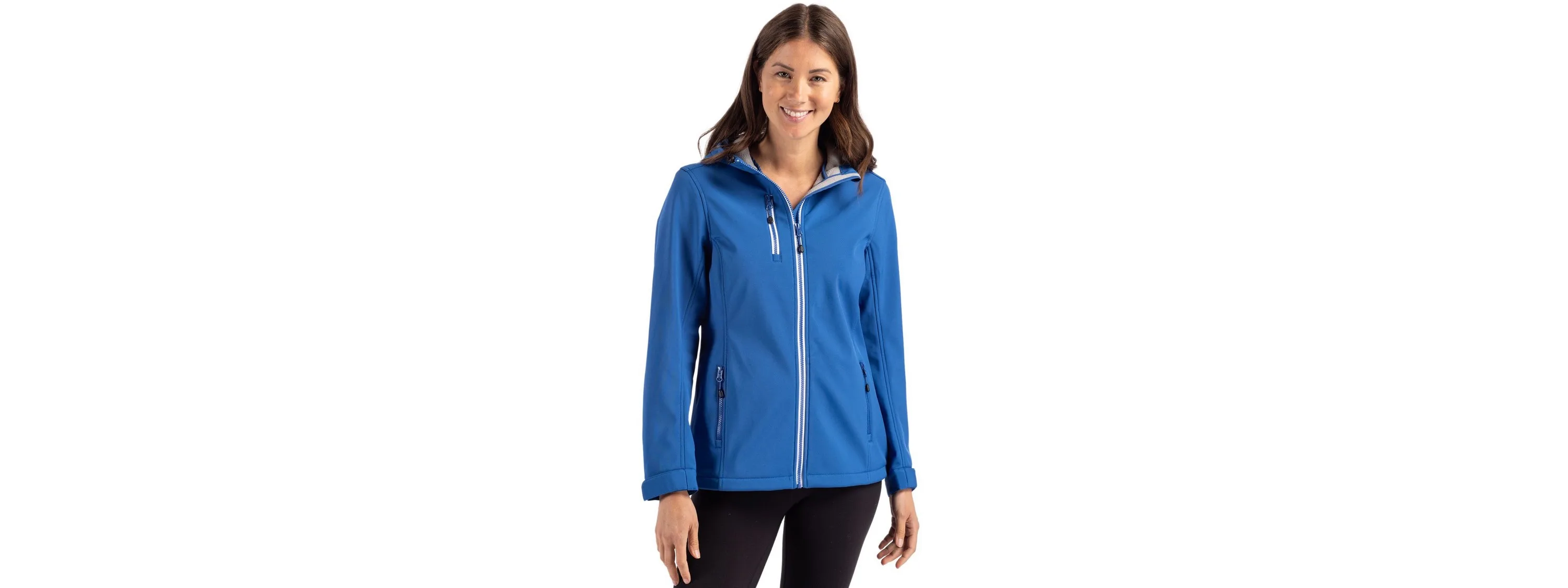Clique Telemark Eco Stretch Softshell Full Zip Womens Hooded Jacket view 4