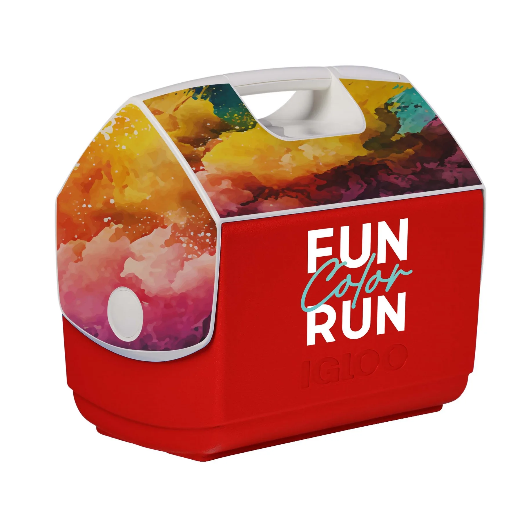 IGLOO Playmate Elite Cooler Imprinted Front & Decals on Lid view 6