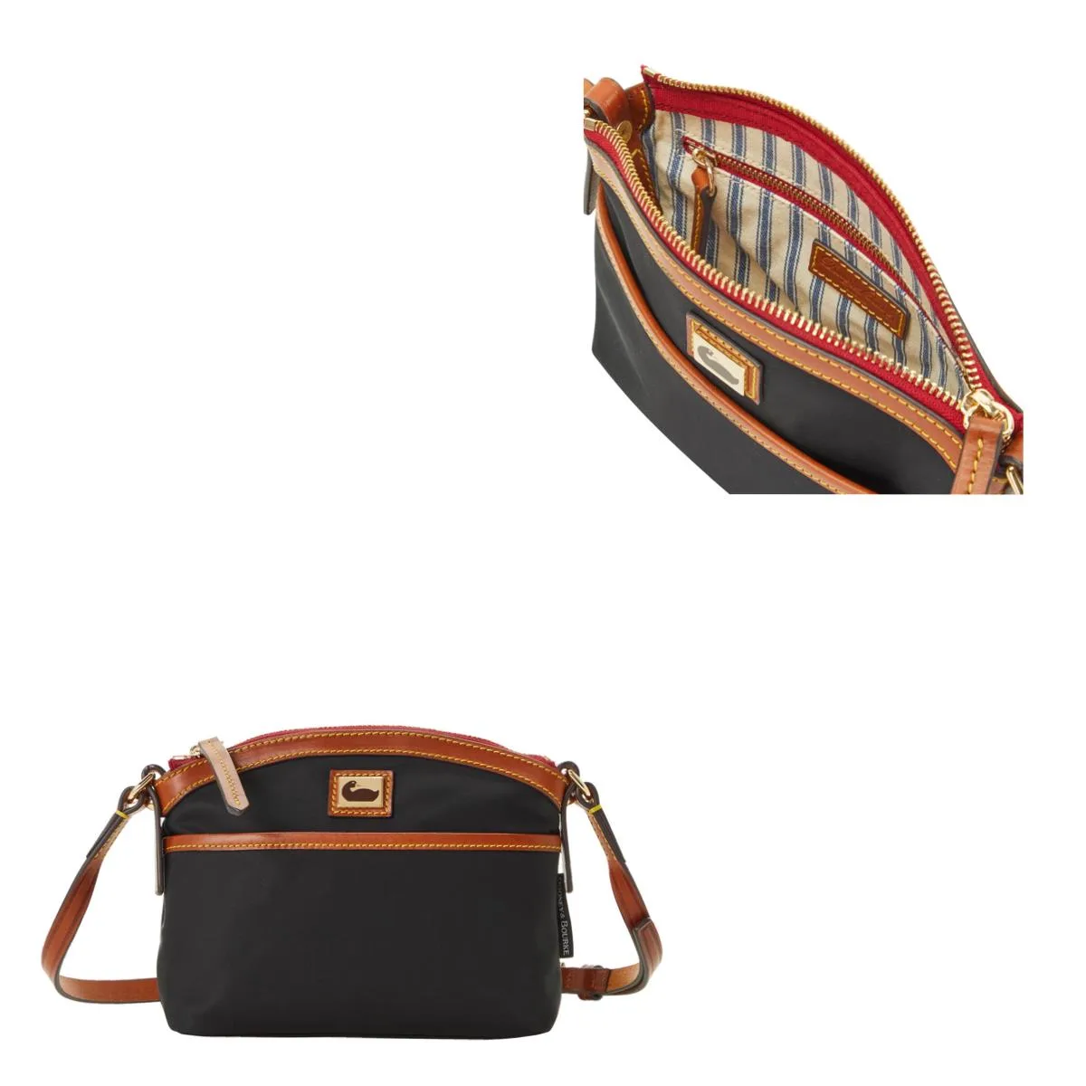 Dooney & Bourke Black Wayfarer Domed Crossbody