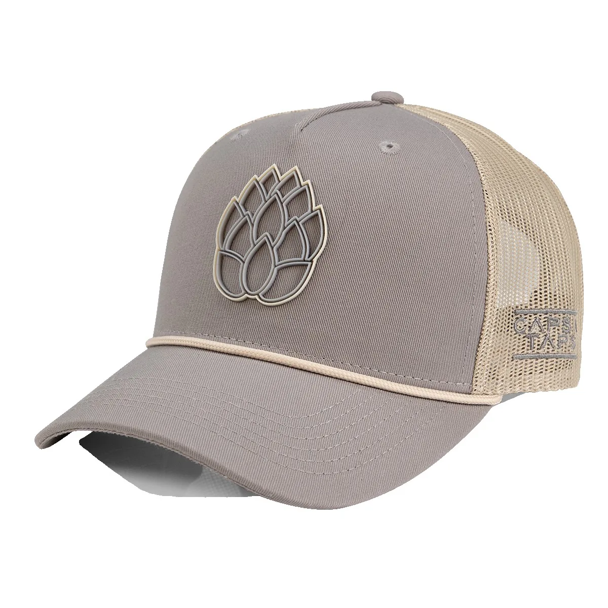 5-Panel Low-Profile Traditional Fit Mesh Back Cap with Rope Cap
