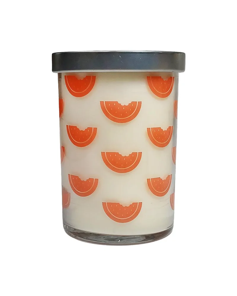 K.Hall Studio Watermelon Basil 12 Oz Summer Screen Print Candle
