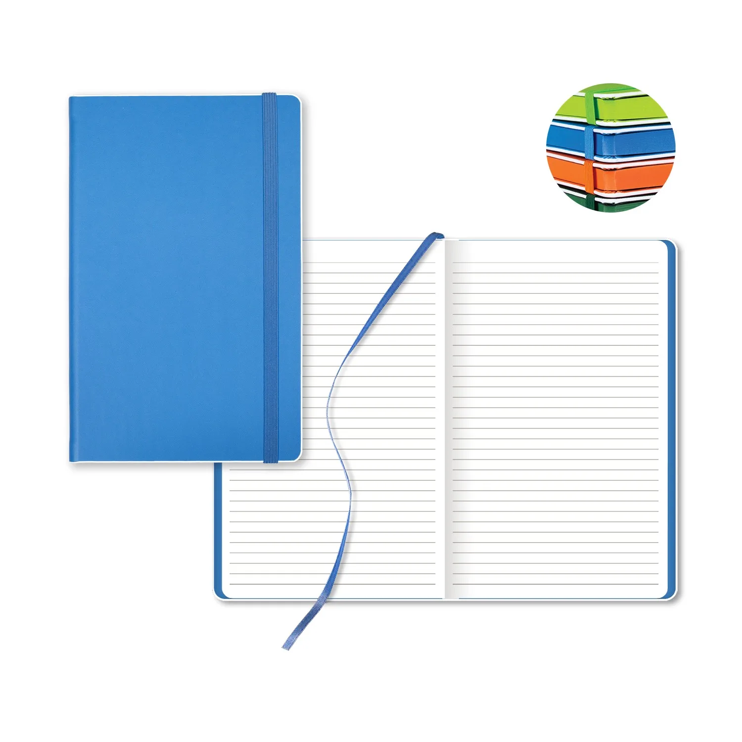 Castelli Color Laser Medio Lined White Page Journal view 2