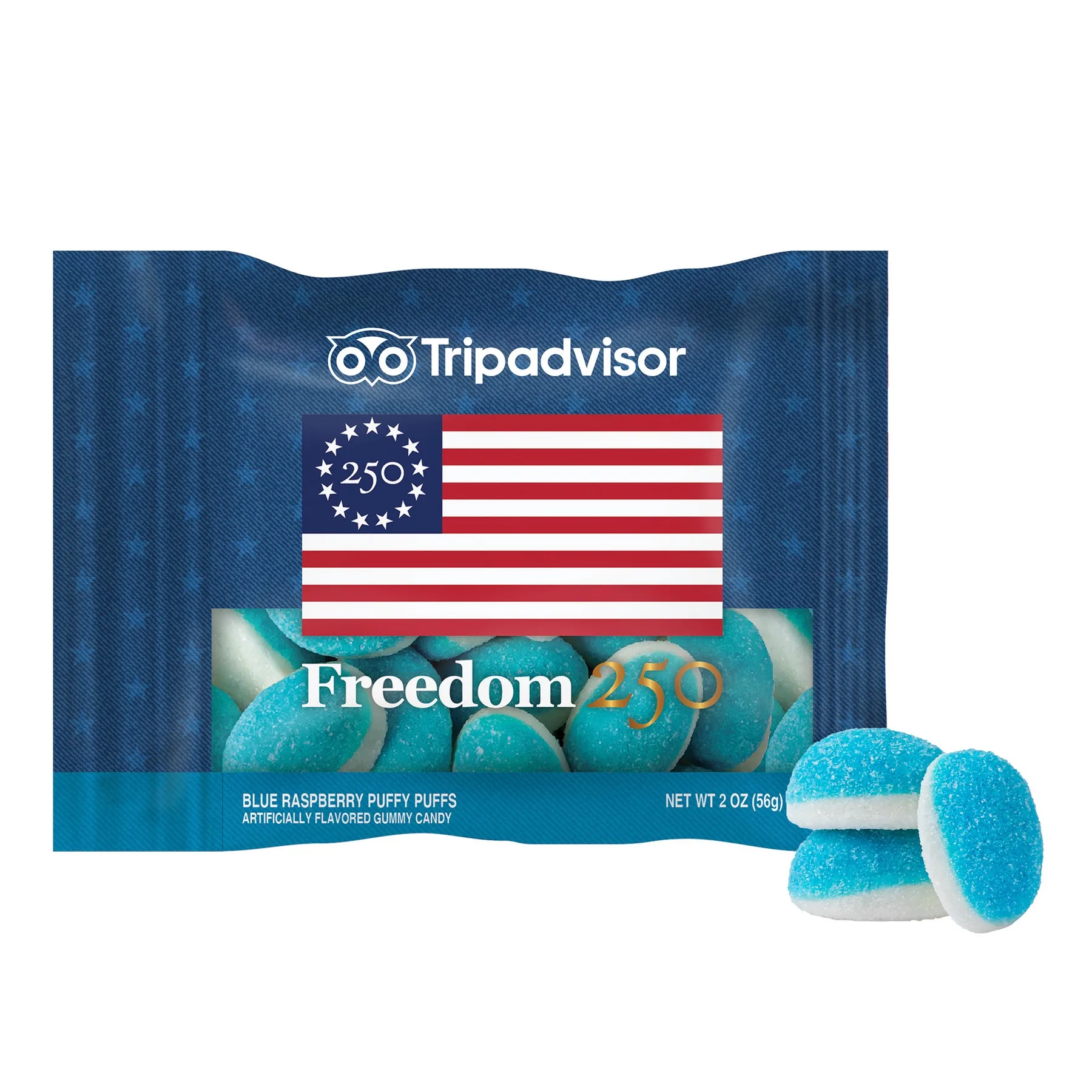 Freedom 250- 2oz. Digibag™- Blue Raspberry Puffs