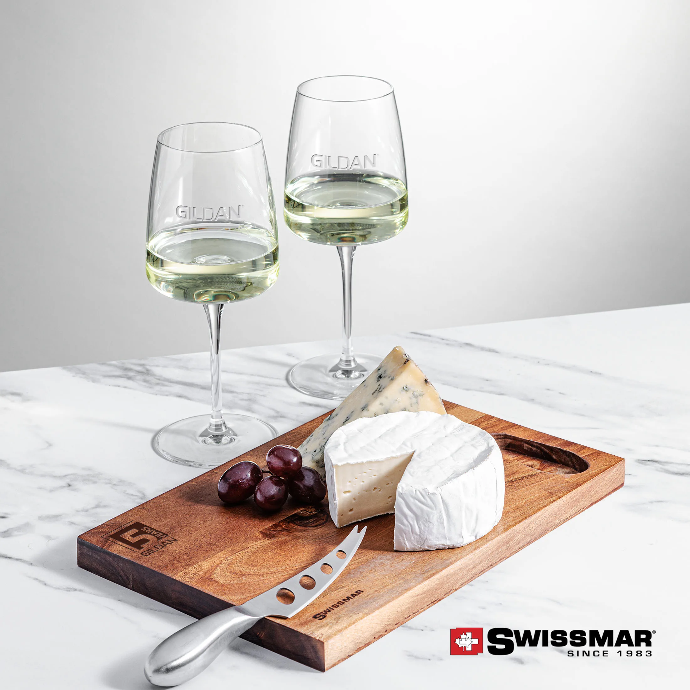 Swissmar® Acacia Board & Wine Set