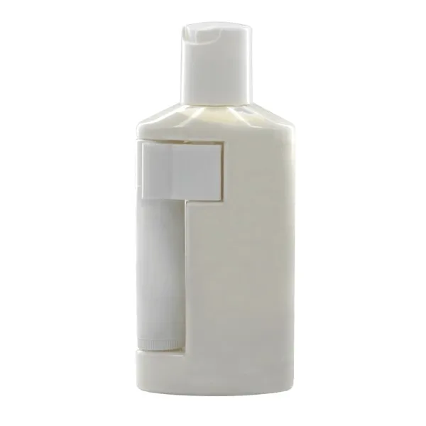2 oz Duo Bottle with SPF 30 Sunscreen and SPF 15 Lip Balm in White Tube view 2
