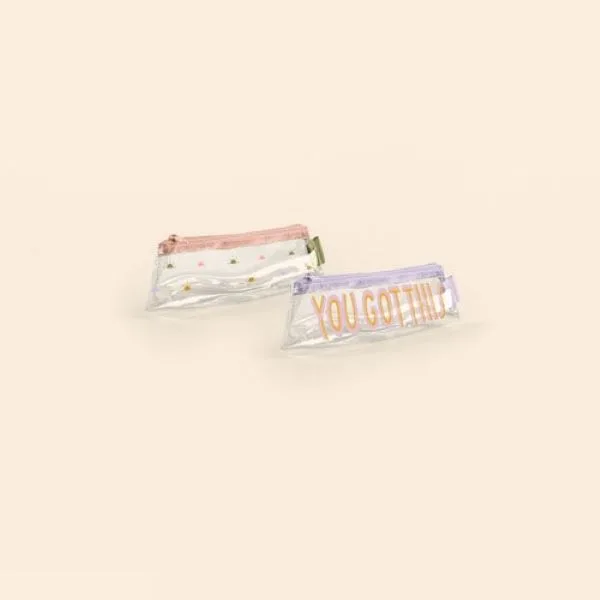 Clear Vinyl Fiddlesticks Small Pouch