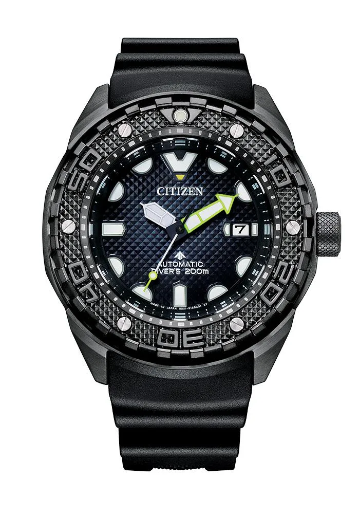 Citizen Watch Men's Promaster Dive Automatic Watch Polyurethane Strap Blue Dial