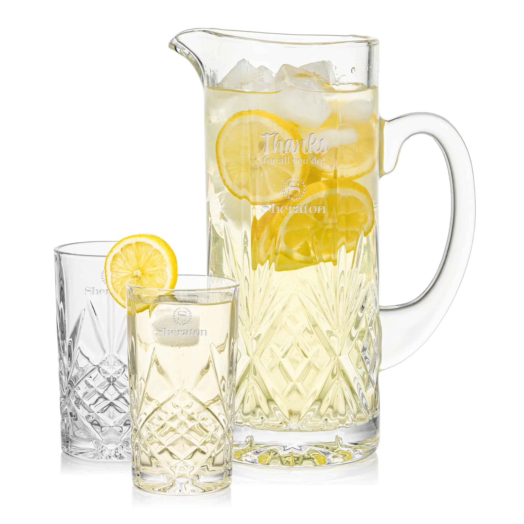 Pitcher & Hiball Set, Pitcher & 2 Hiballs