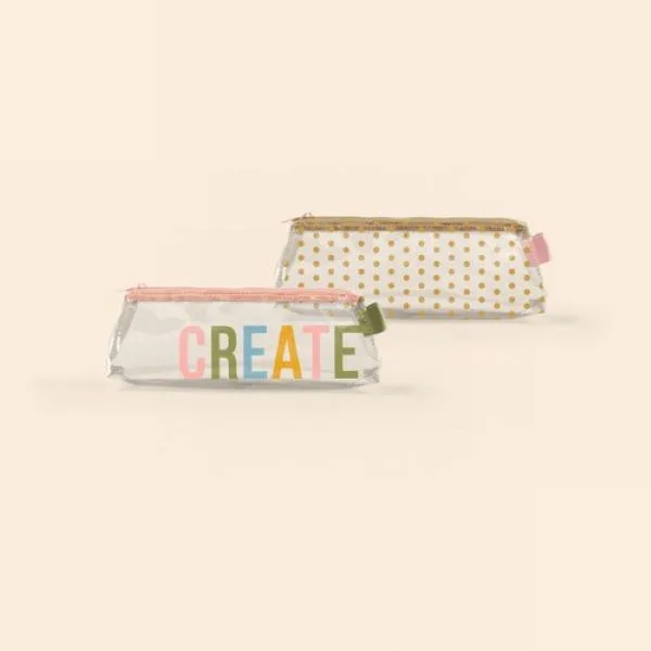 Clear Vinyl Fiddlesticks Middle Pouch