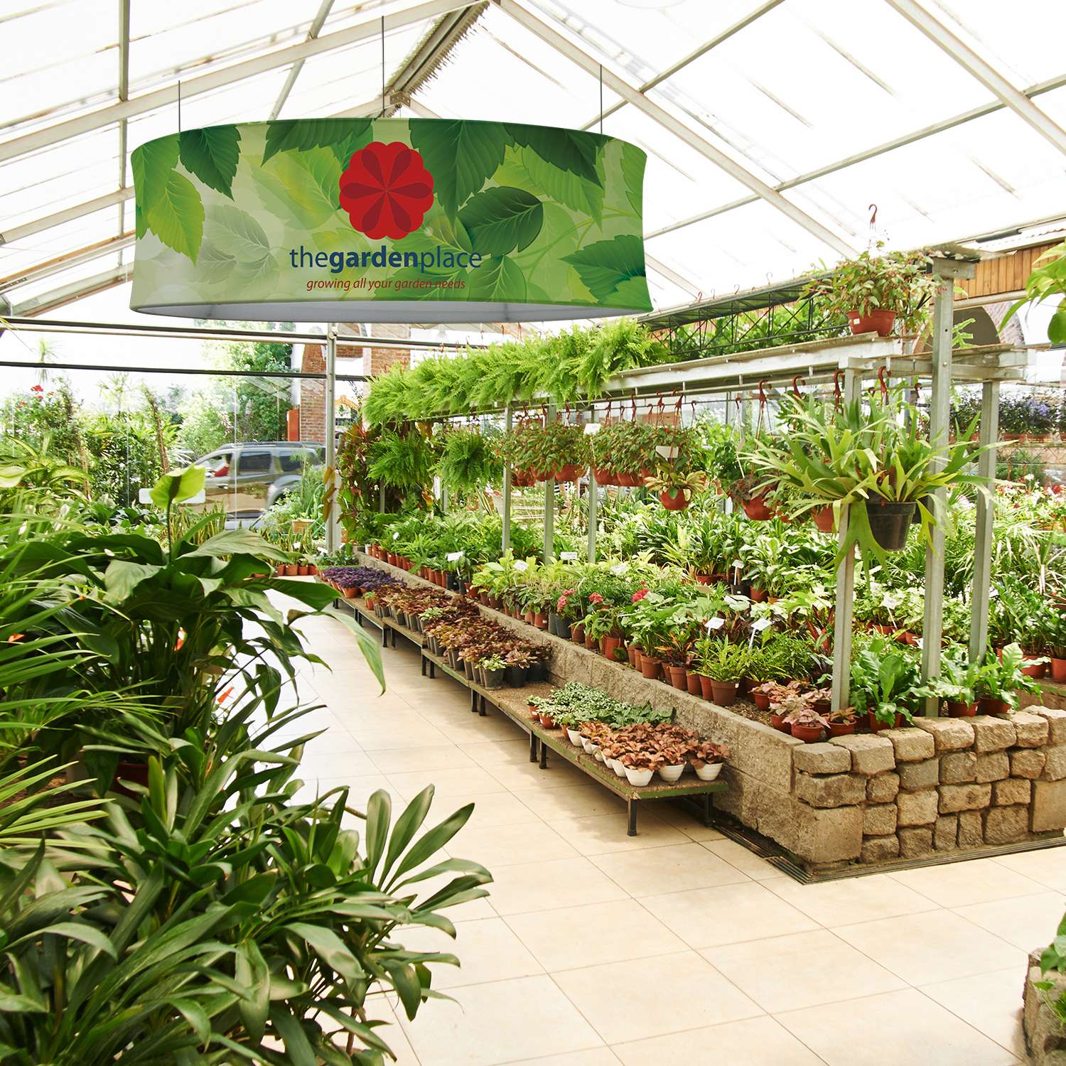 12' Round EuroFit Hanging Banner Kit view 6