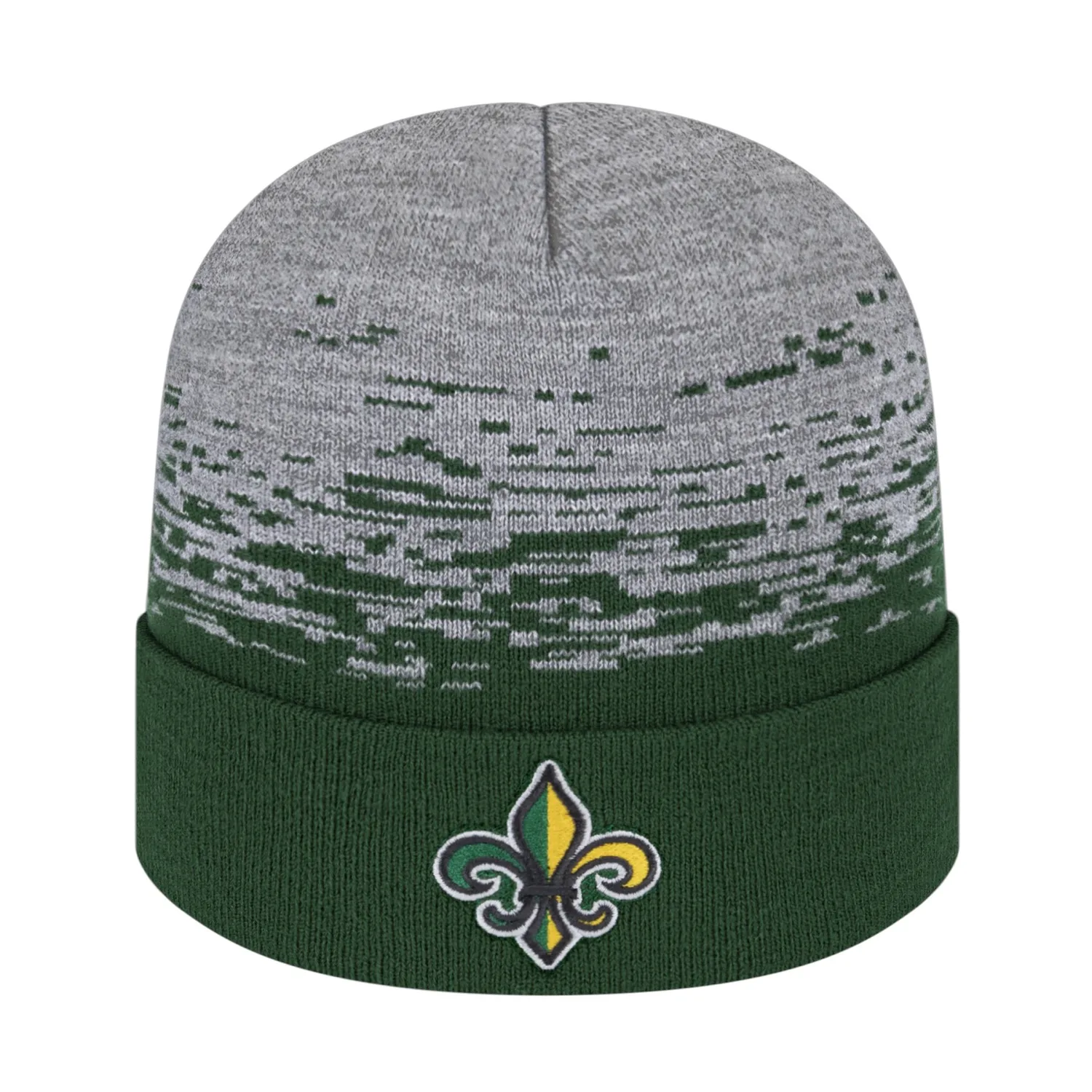 Static Pattern Knit Cap With Cuff