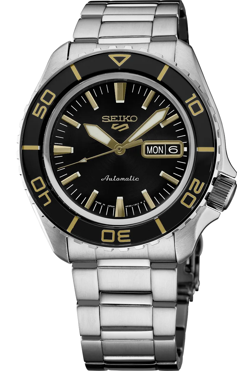 Seiko Watch 5 Sports Automatic Black Dial