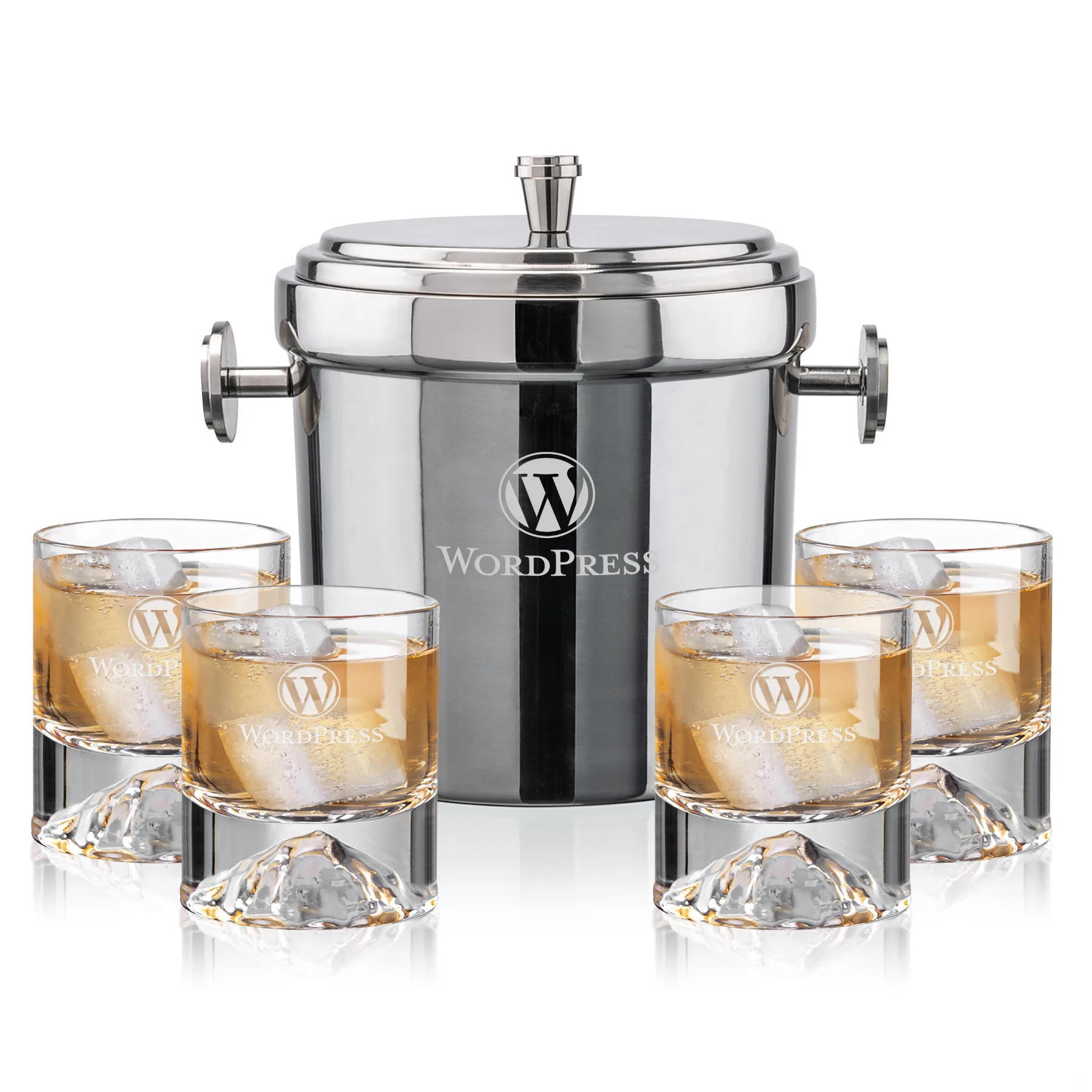 Milano Bucket Set, Laser Engraving, Set of 5