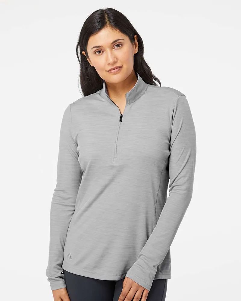 Adidas® Women's Lightweight Melange Quarter-Zip Pullover