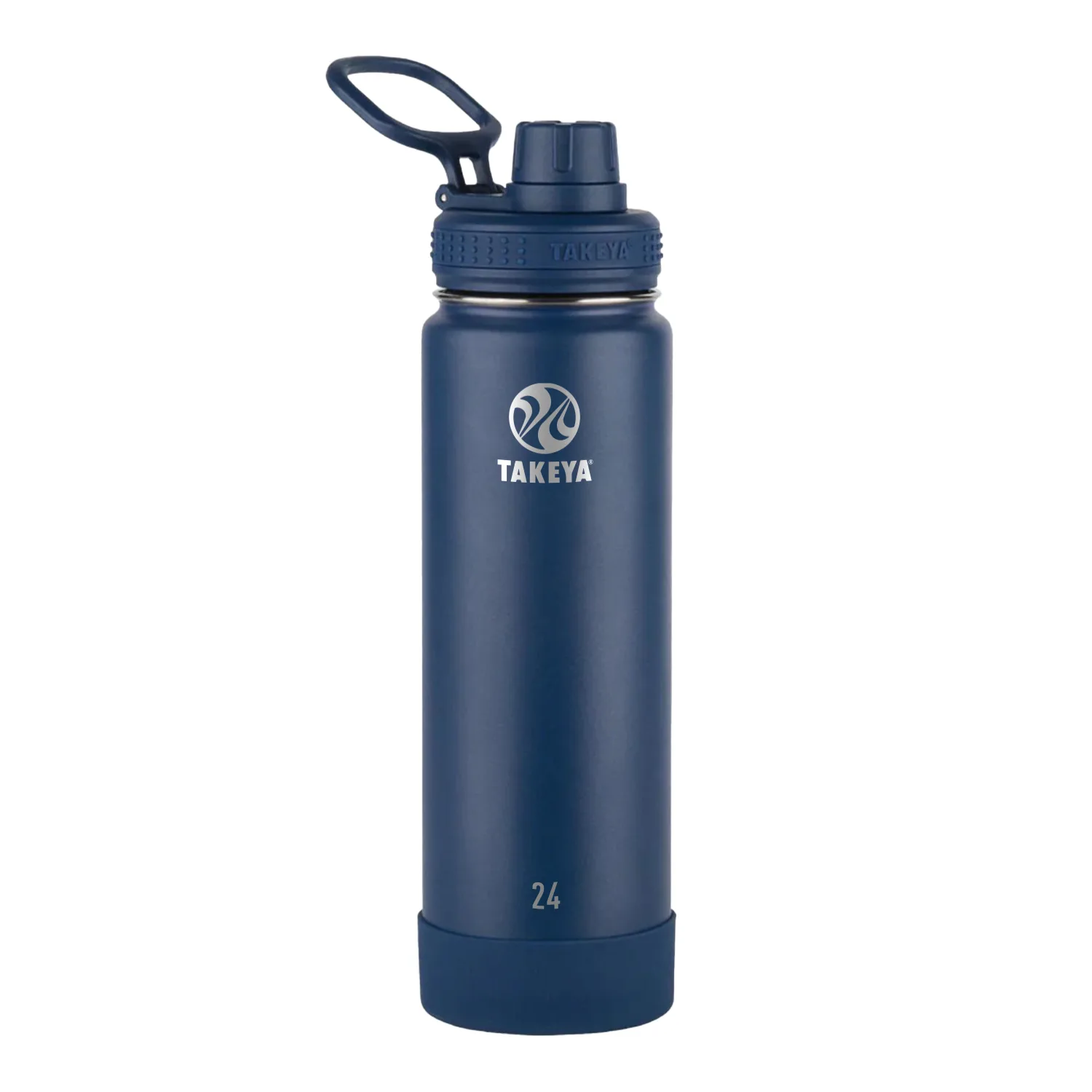 24 oz Takeya® Stainless Steel Insulated Active Water Bottle w/ Spout Lid view 2