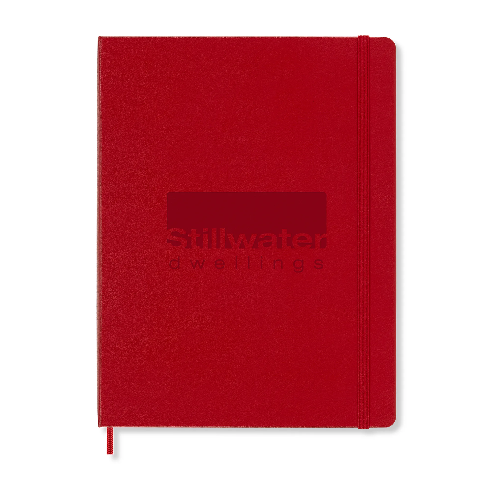 Moleskine® Hard Cover Ruled X-Large Notebook - Scarlet Red