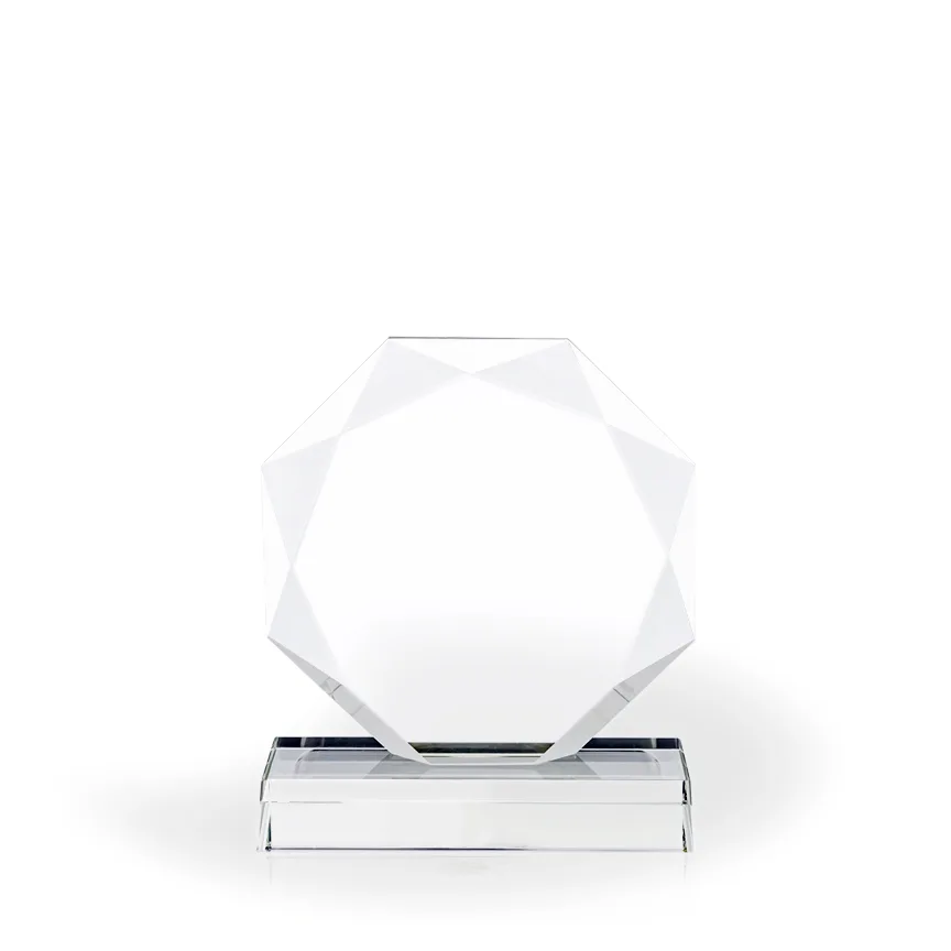 Majestic Octagon Diamond Crystal Award, Small view 2