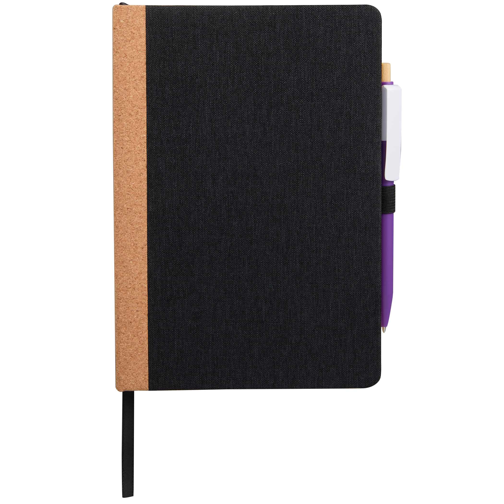5.5'' x 8.5'' Recycled PET and Cork Bound Journal view 2
