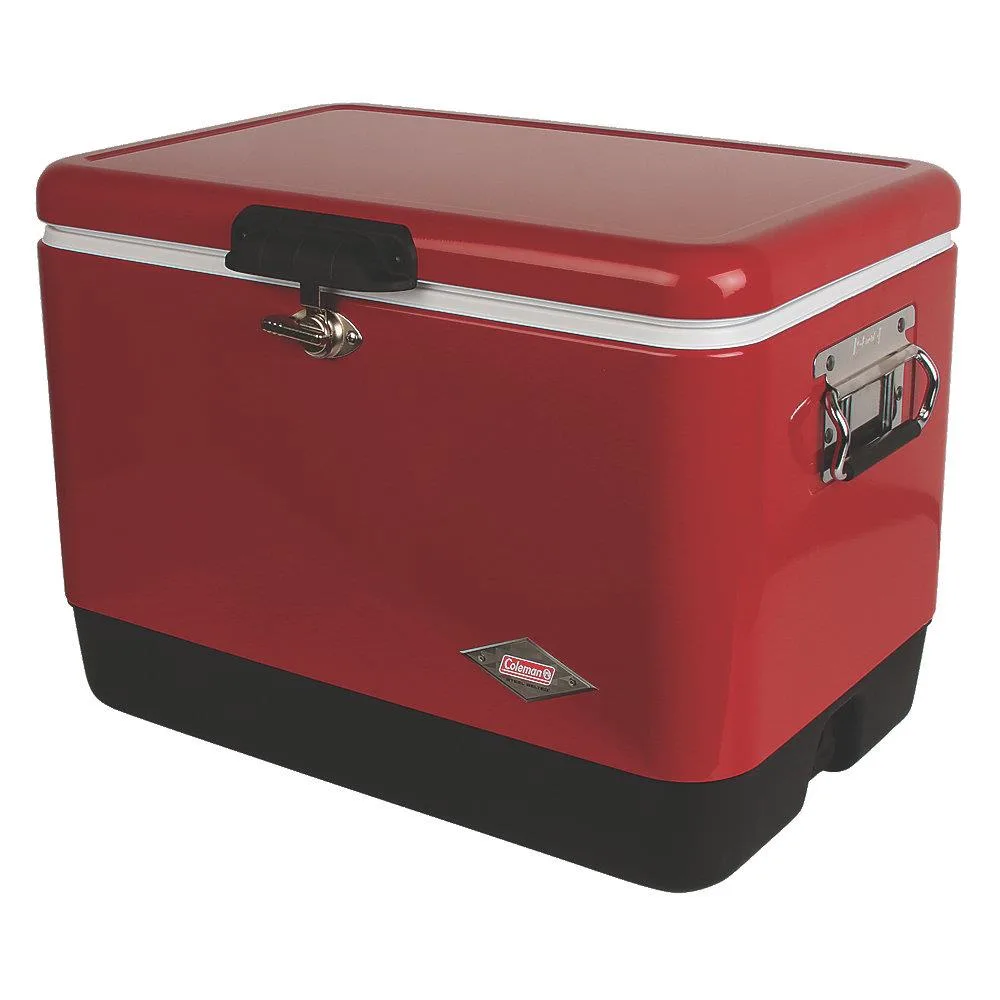 Newell Brands Distribution LLC Coleman 54-Quart Red Steel Chest Cooler