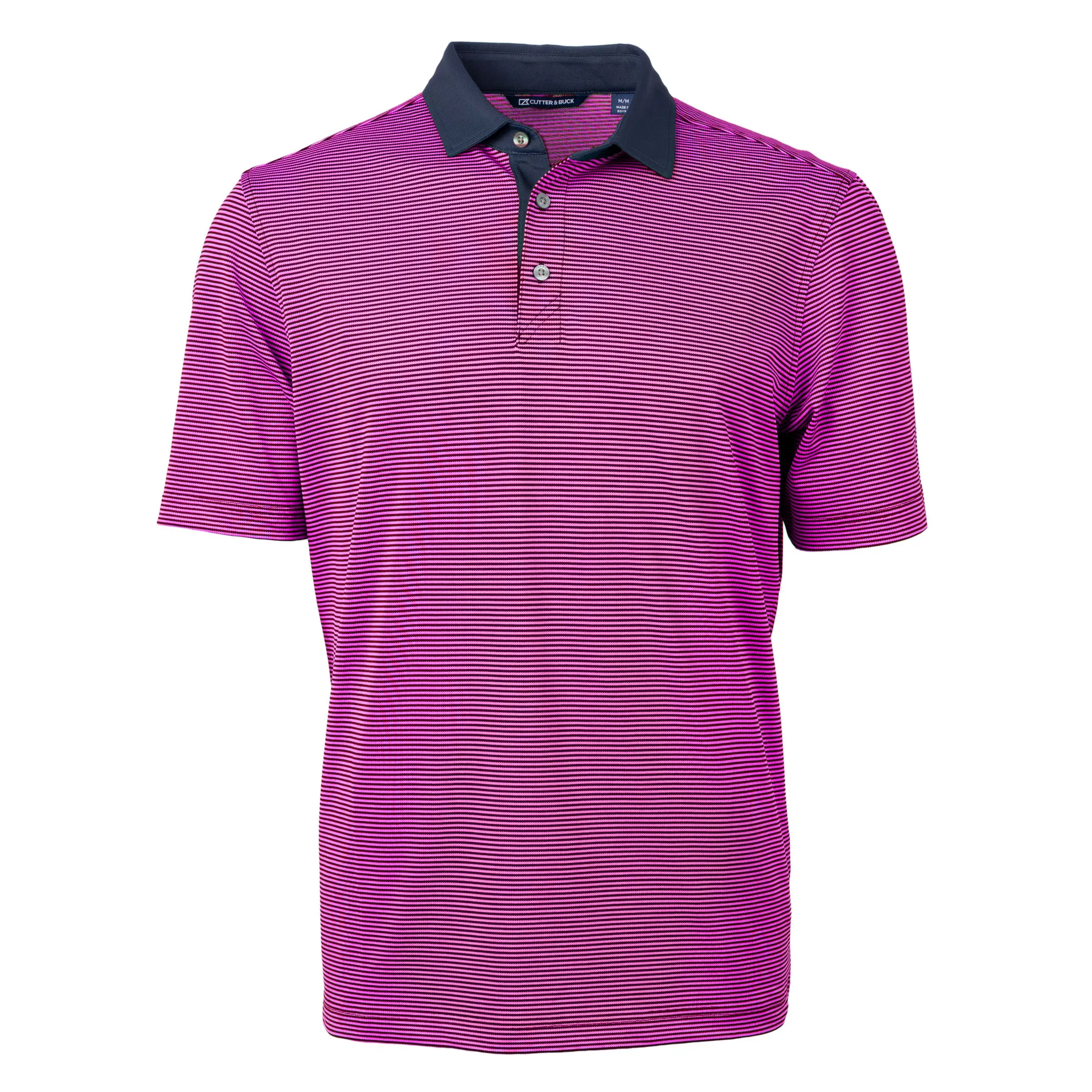 Cutter & Buck Virtue Eco Pique Micro Stripe Recycled Mens Polo view 6