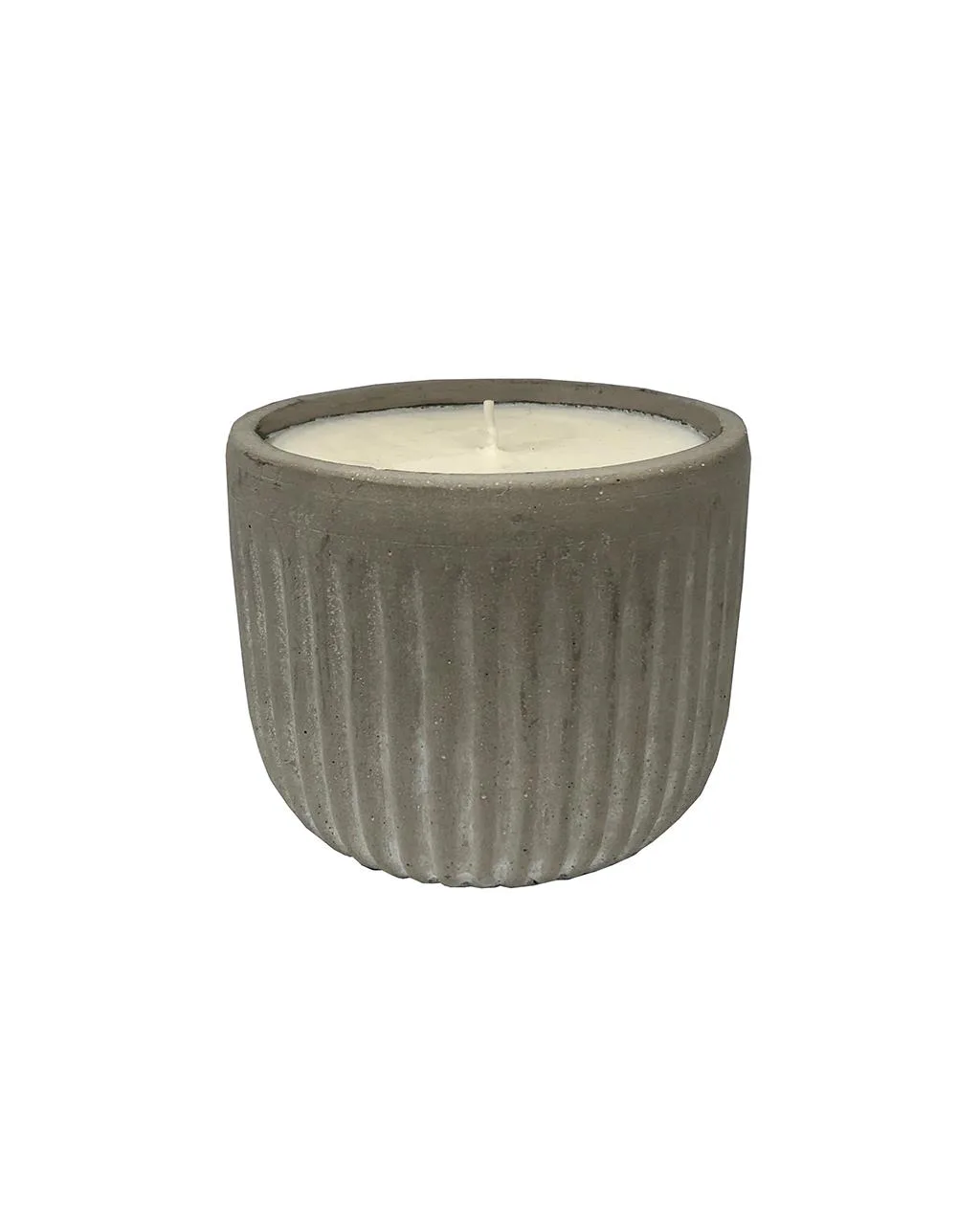 K.Hall Studio Grooved Cement Citronella Outdoor Candle