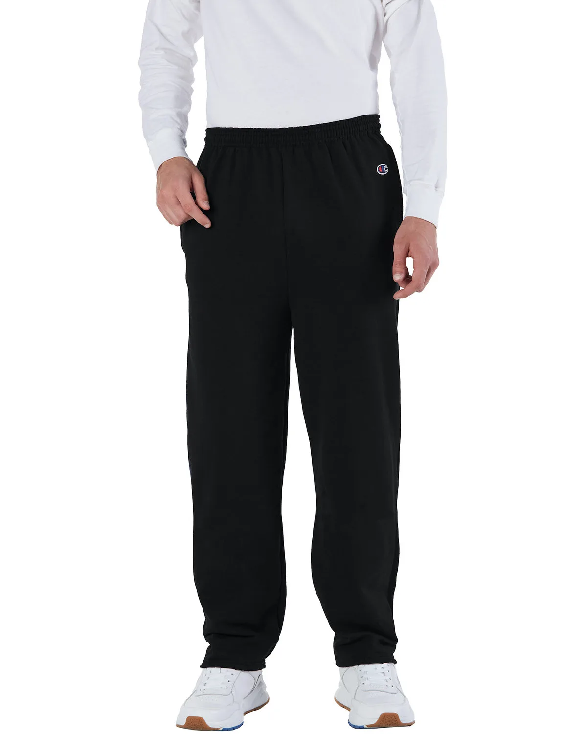 Champion® Men's Powerblend® Open-Bottom Sweatpants w/Pockets