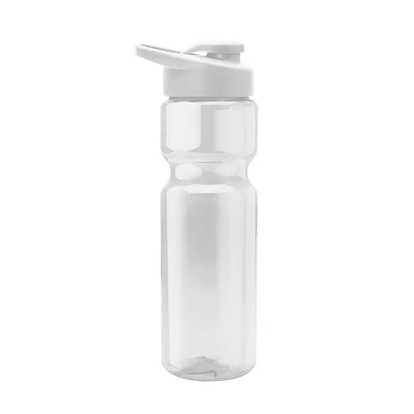 Tandem 28oz Recycled Transparent Bike Bottle w/Drink-thru Lid view 3