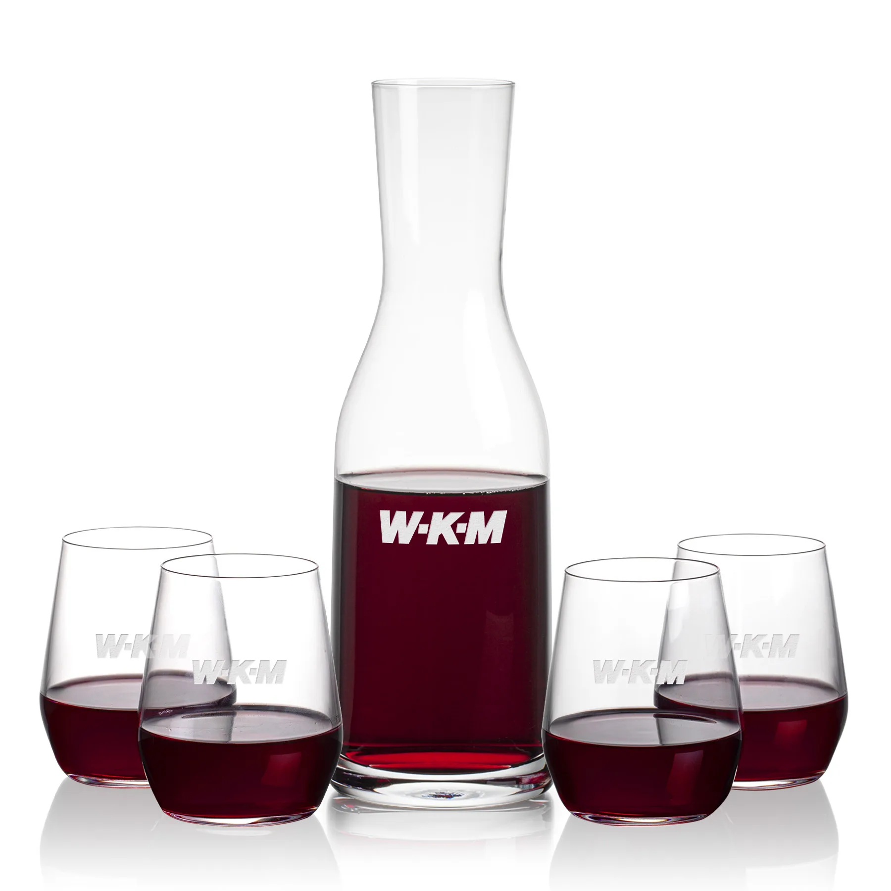Carafe Stemless Set, Germain Wine Set, Carafe & 4 Stemless