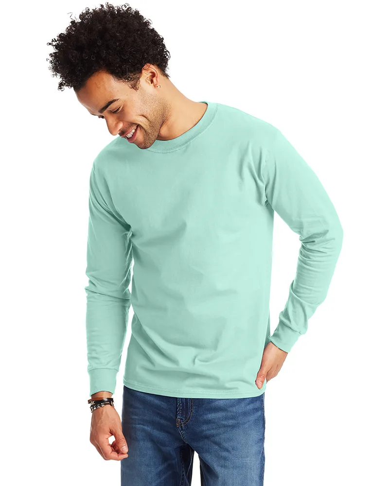 Hanes Printables Adult Long-Sleeve Beefy-T® view 4