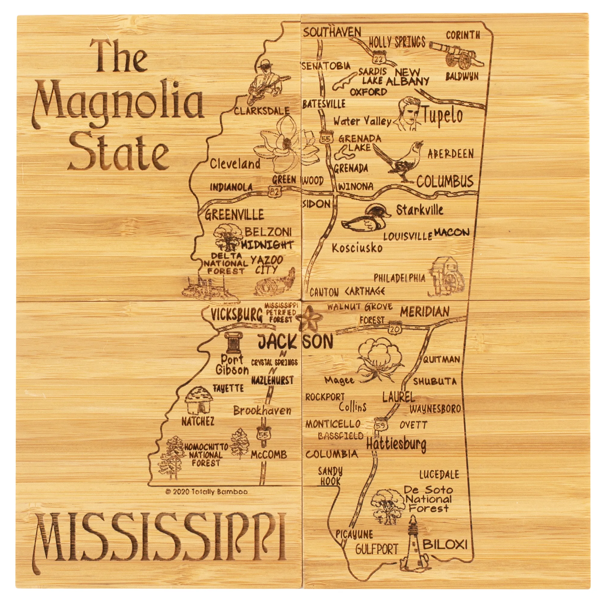 Mississippi Puzzle Coaster Set view 4