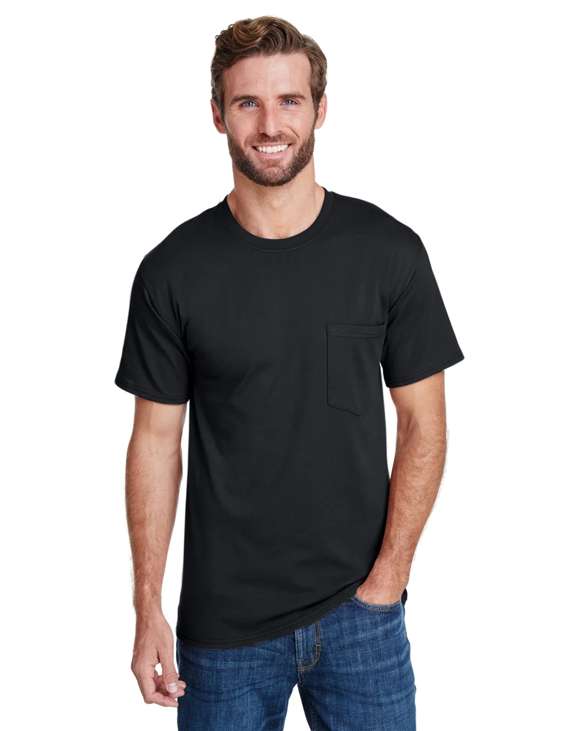 Hanes® Unisex Workwear Pocket Short Sleeve T-Shirt