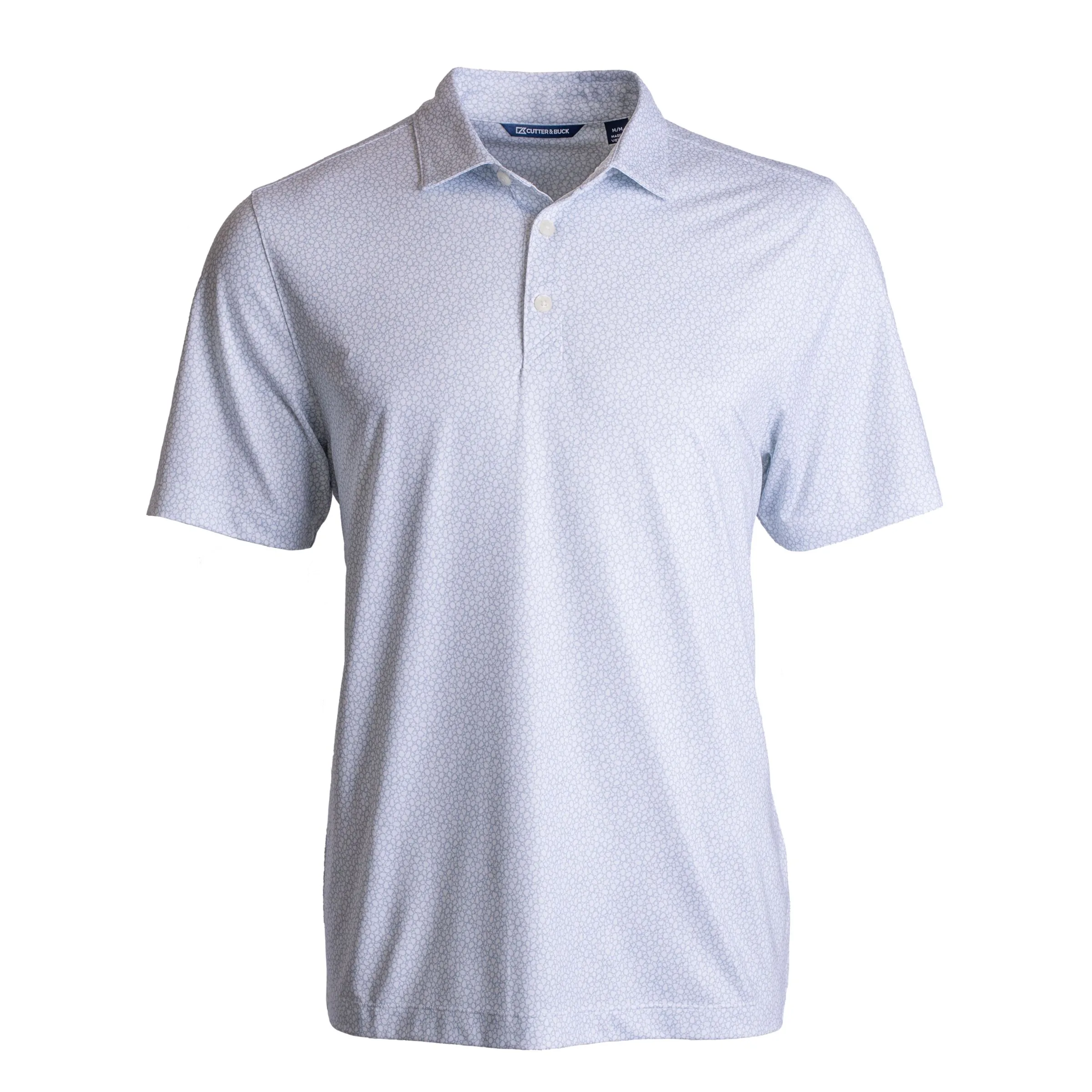 Cutter & Buck Pike Eco Pebble Print Stretch Recycled Mens Polo view 3