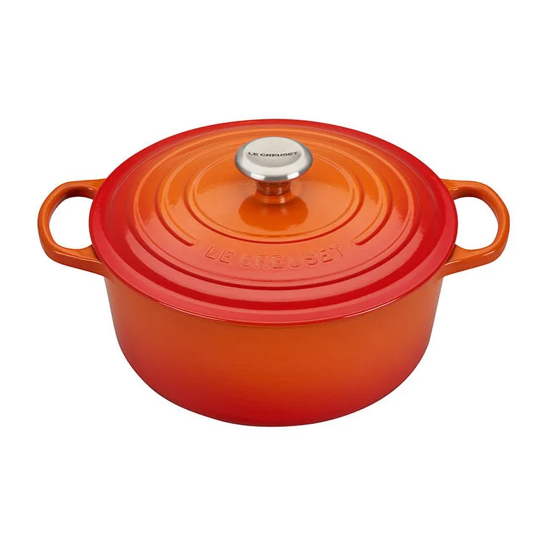 Le Creuset 5.5Qt Signature Cast Iron Round Dutch Oven Flame