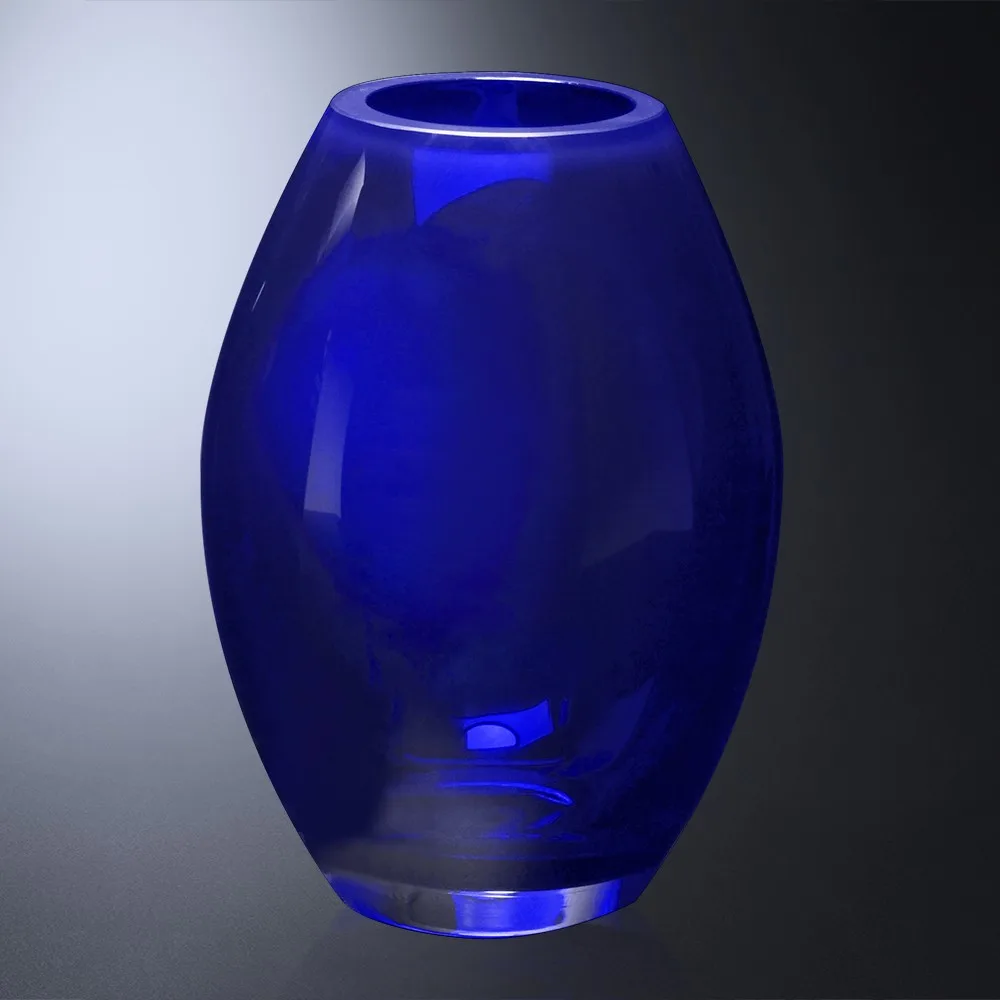 Cobalt Barrel Vase 8-1/2" view 2