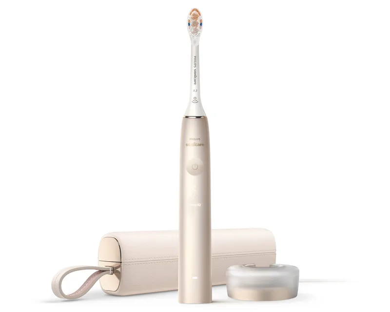 Philips Sonicare 9900 Prestige Power Toothbrush W/ Sense Iq Champagne