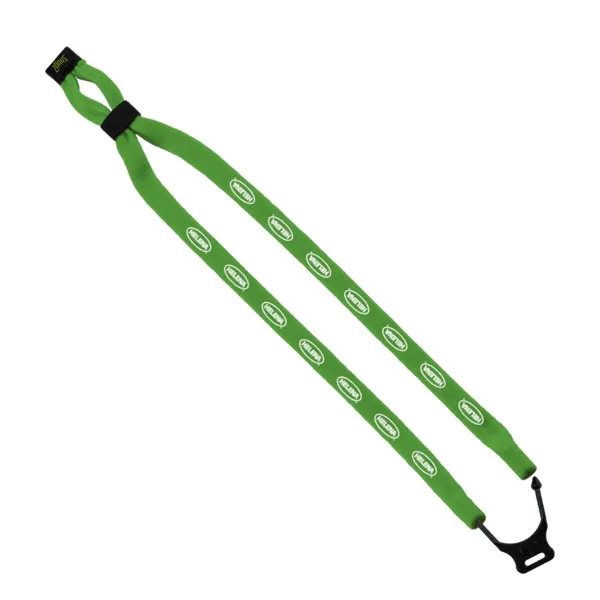 1/2" Double-Thick Cotton Trade Show Lanyard with Plastic Option Y Converter view 2