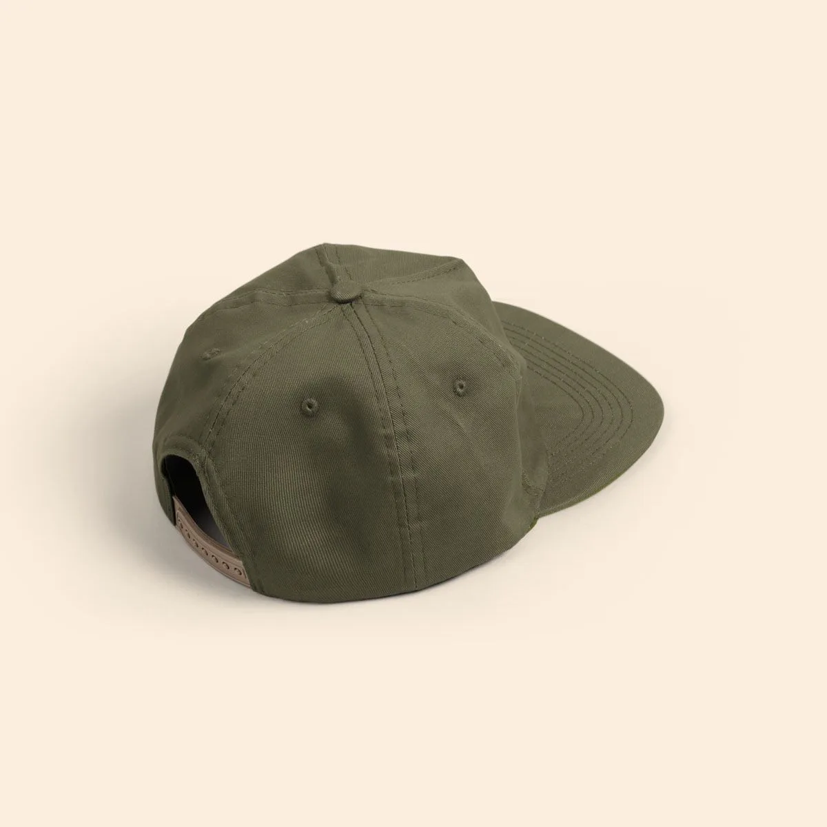 5-Panel Hat - Flat Brim - Unstructured - Cotton Twill view 2