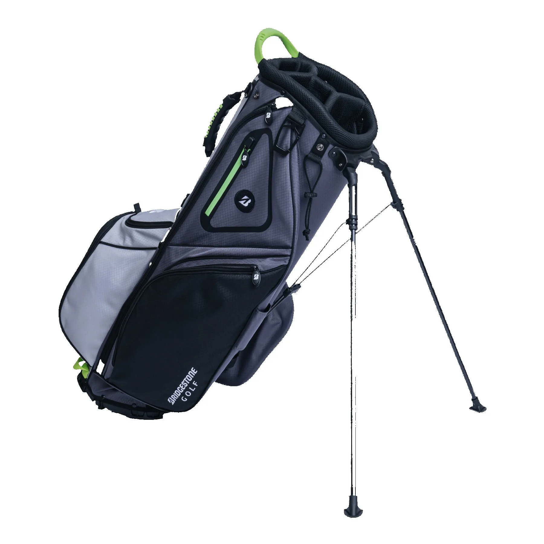 Bridgestone Gambler Lightweight Stand Bag - Black/Gray